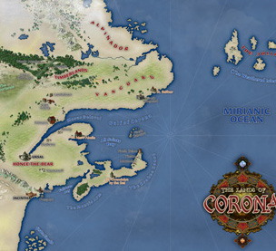 Demonwars: The Lands of Corona Map (Ultra-Res)